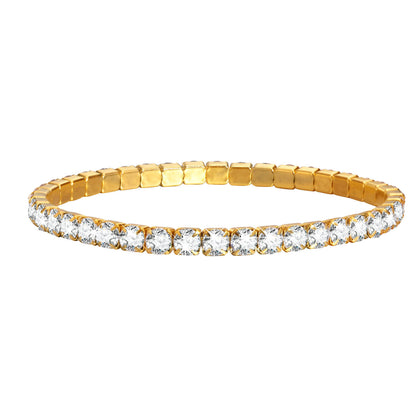 18K Gold Plated Classic Tennis Bracelet