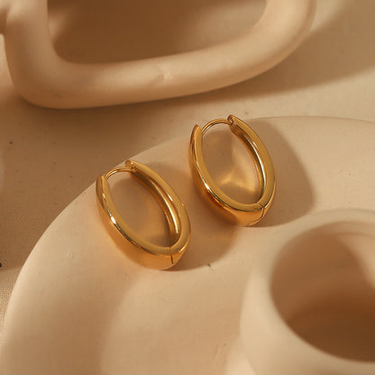 18K Gold Plated The Boss Babe Earrings Office and Daily Wear