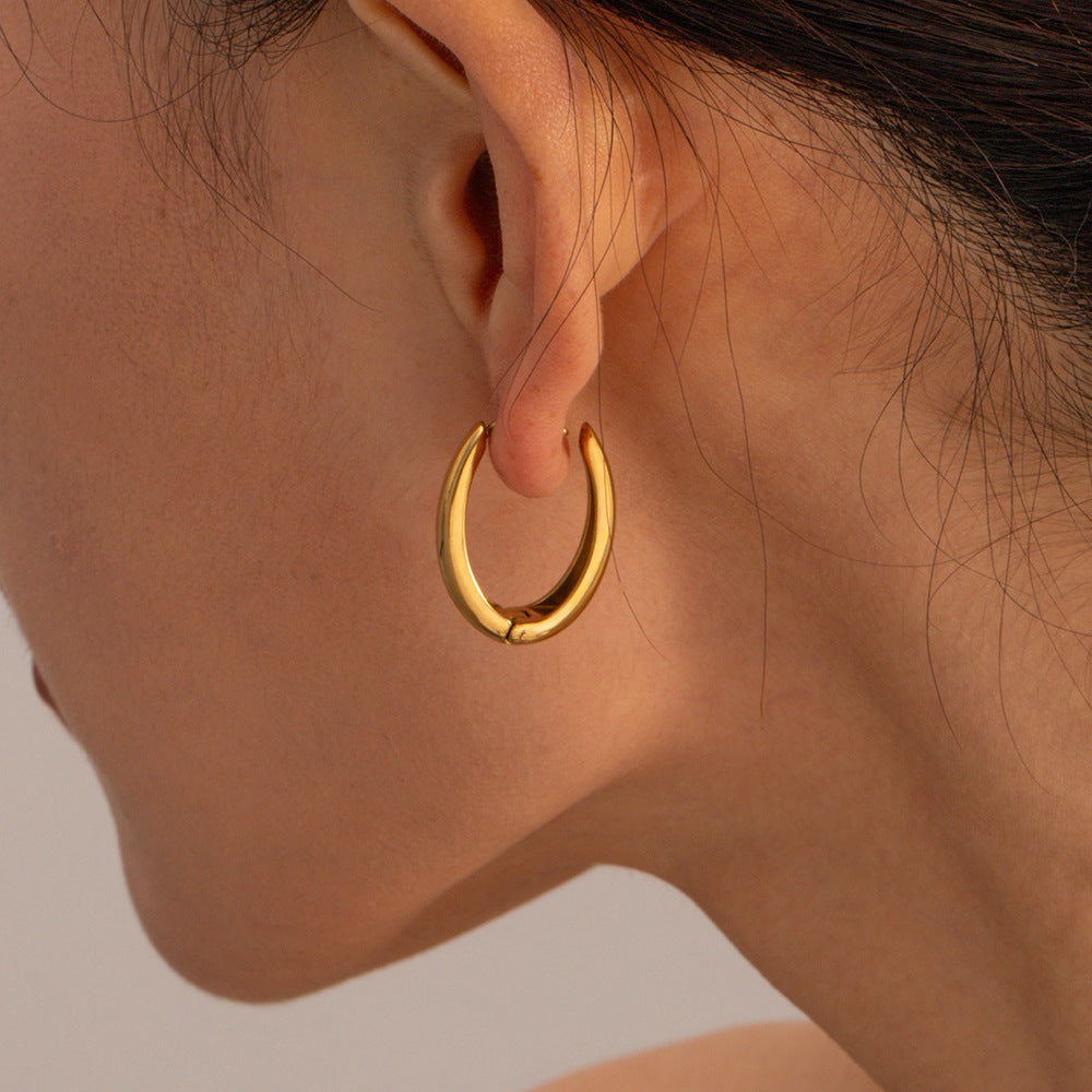 18K Gold Plated The Boss Babe Earrings Office and Daily Wear