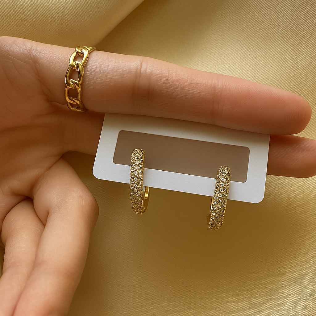 Lilyah Jewelry Gold Plated Earring. Gift Ideas for her.