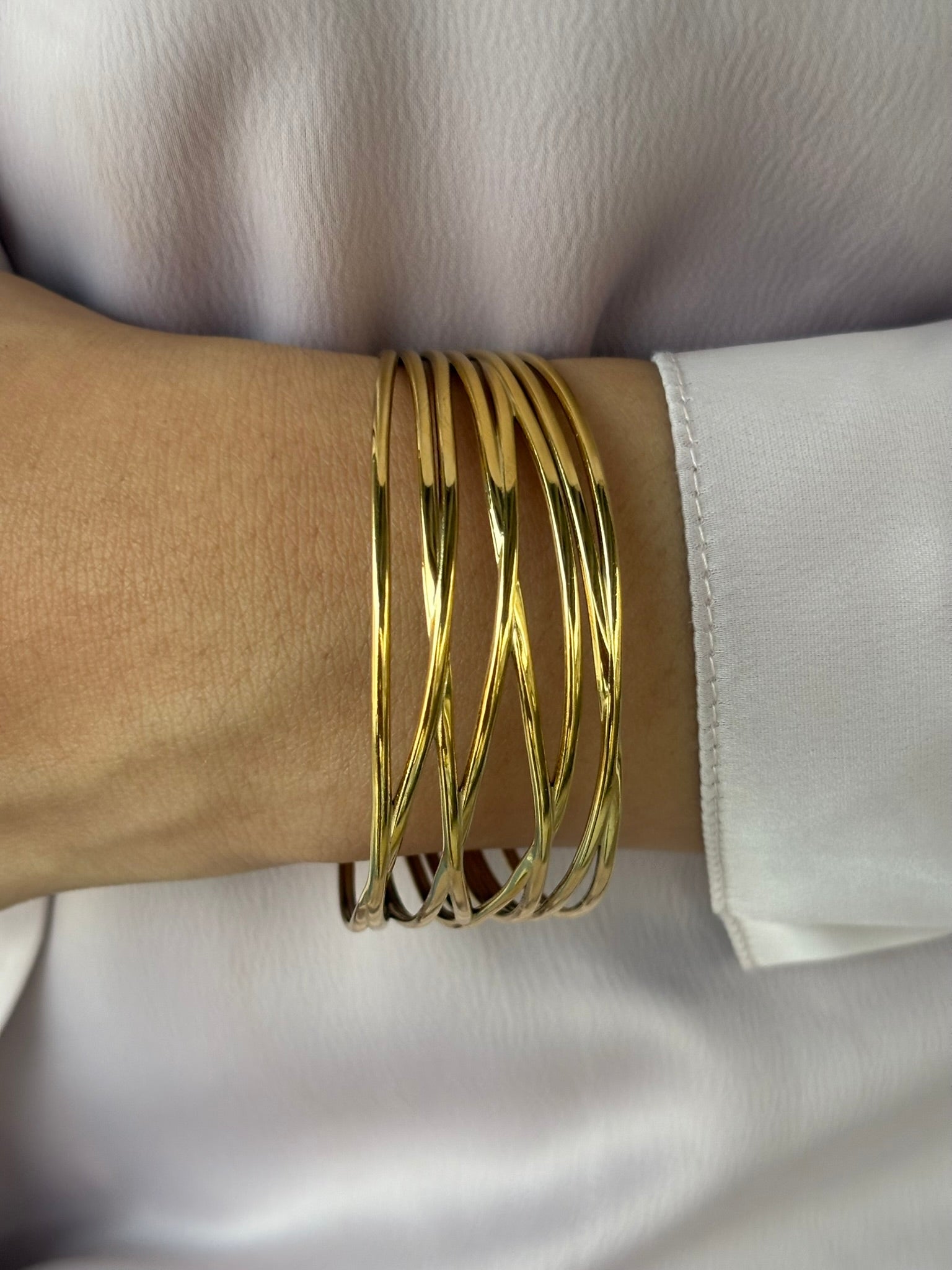 Lilyah Jewelry Gold Plated Delicate Bracelet . Stunning, minimalistic and elegant. Gift for her