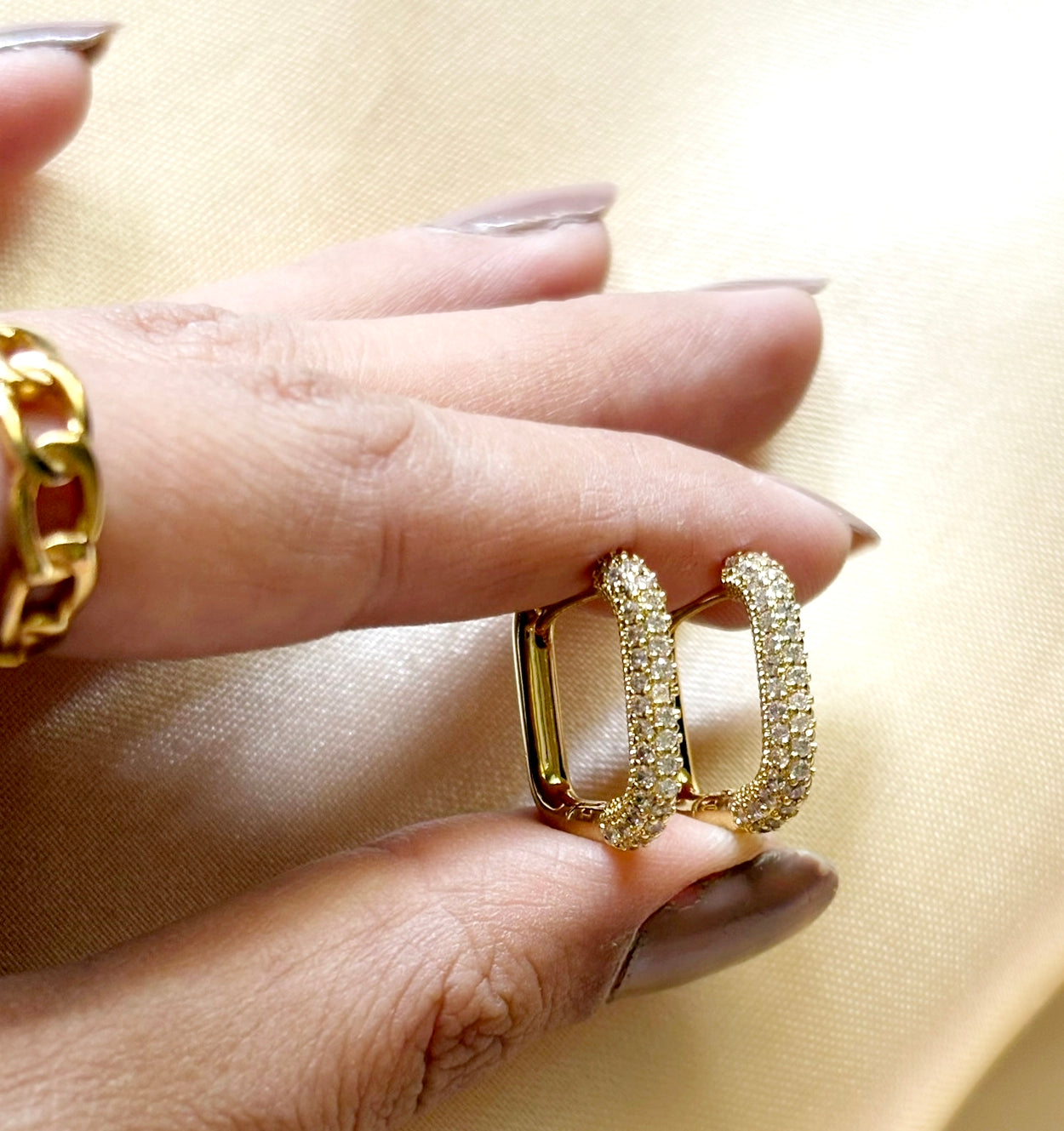 Lilyah Jewelry Gold Plated Earring. Gift Ideas for her.
