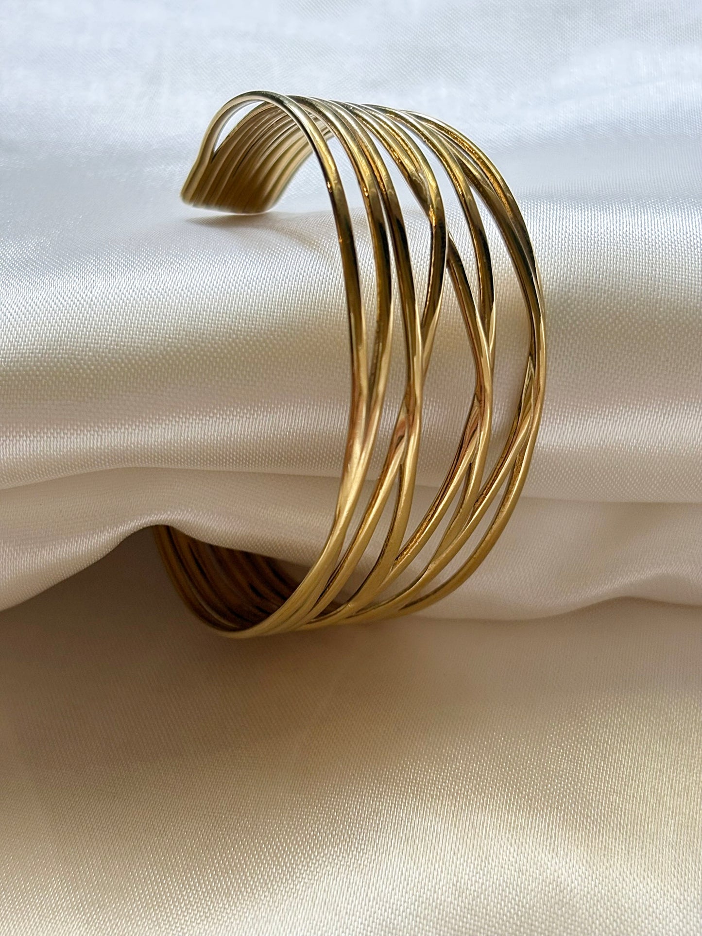 Lilyah Jewelry Gold Plated Delicate Bracelet . Stunning, minimalistic and elegant. Gift for her