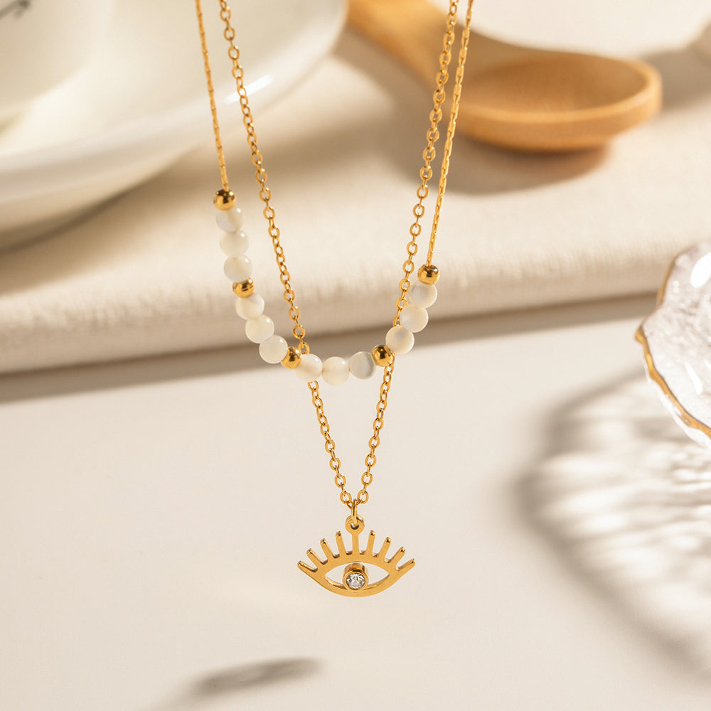 Lilyah Jewelry Gold Plated Necklace. Gift Ideas for her.