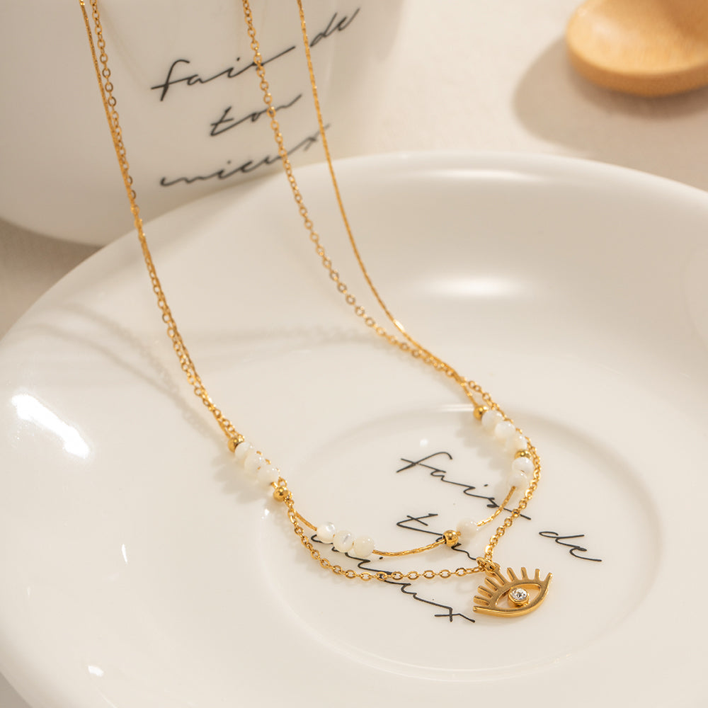 Lilyah Jewelry Gold Plated Necklace. Gift Ideas for her.