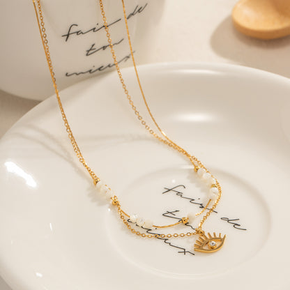 Lilyah Jewelry Gold Plated Necklace. Gift Ideas for her.