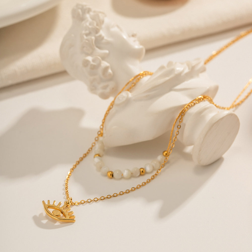 Lilyah Jewelry Gold Plated Necklace. Gift Ideas for her.
