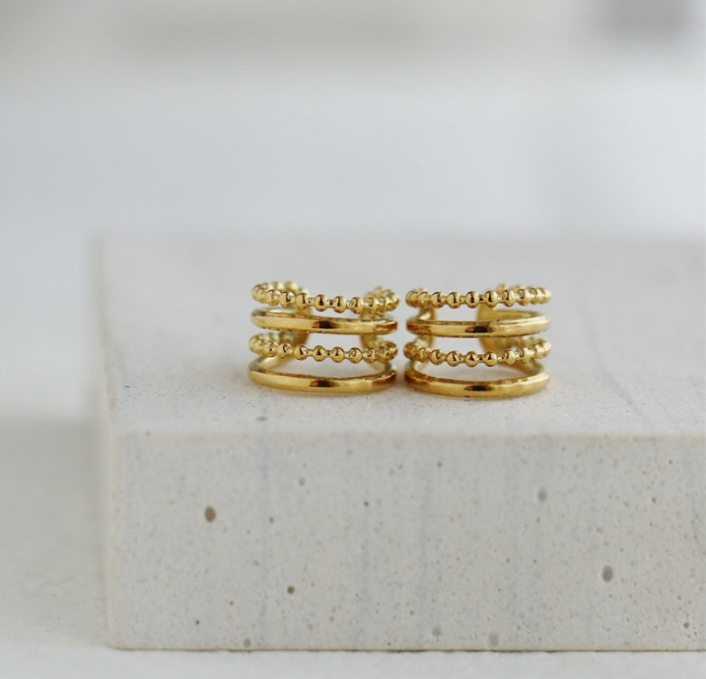 Lilyah Jewelry Gold Plated Earring. Gift Ideas for her.