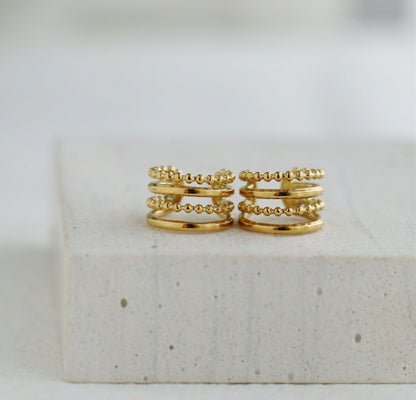 Lilyah Jewelry Gold Plated Earring. Gift Ideas for her.