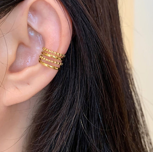 Lilyah Jewelry Gold Plated Earring. Gift Ideas for her. Cuff Earrings
